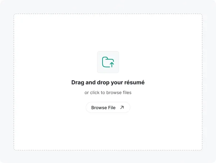 Upload your resume